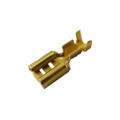 Terminal faston 6,3 mm fêmea, saco 100 unidades