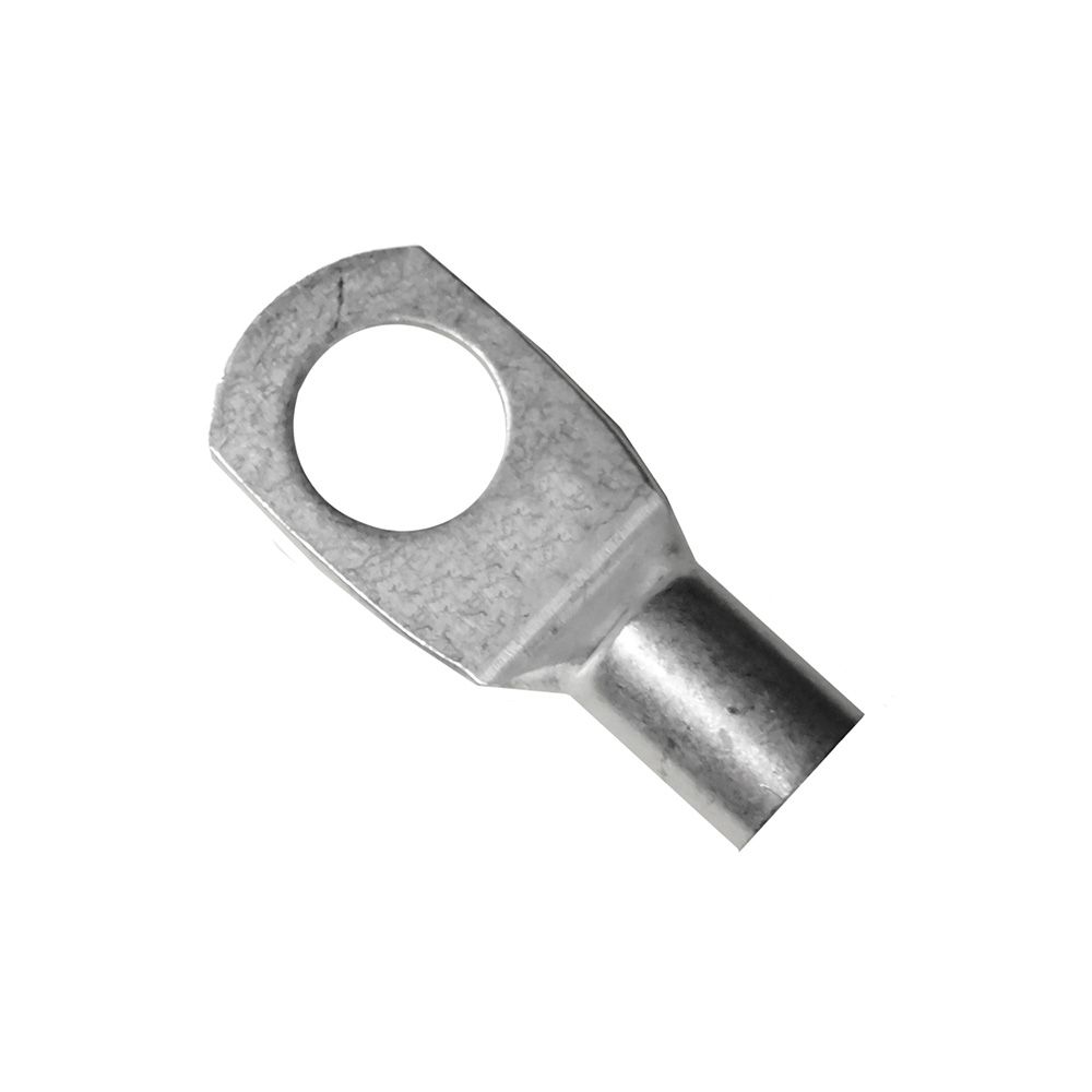 Terminal tubular de cobre para cabo 6 mm para berbequim 8 mm, saco 25 unidades
