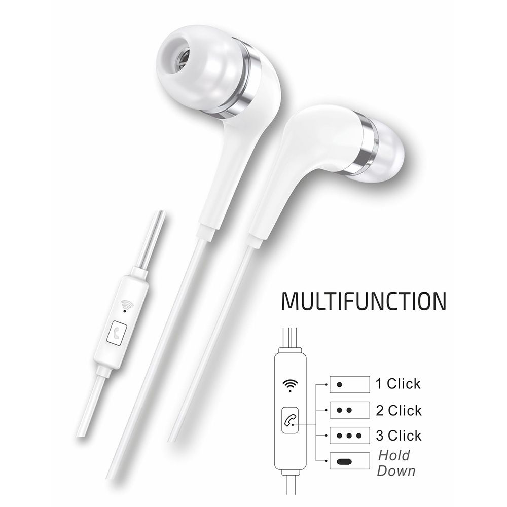 Auriculares HOP com conector usb-c, brancos - Image 3