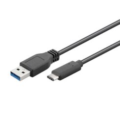 Cabo 1m USB 3.0 tipo a macho a USB 3.1 tipo c macho