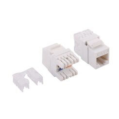 Conector fêmea keystone Rj45 utp cat.6, punch-down 180°