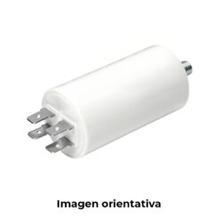 Condensador de arranque MKA 1mF 5% 450V Ø3,4x6,3cm com rosca M8 e faston simple 6,35 konek