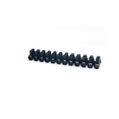 Tira de conexão 12 pólos 16 mm² preta