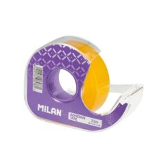 Dispensador de fita adesiva transparente 19 mm x 33 m cores sortidas
