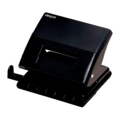Furador para papel preto de 2 furos