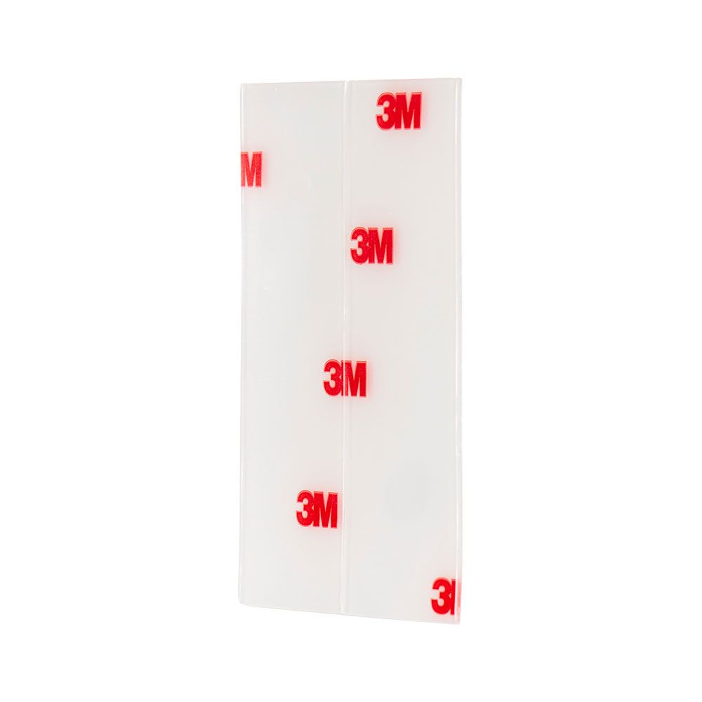 Tira adesiva dupla face transparente, MAX 4 kg, 25 mm x 76 mm, 8 UDS