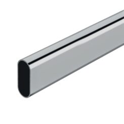 Varão armário oval cromado 200cm cintacor - storplanet