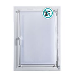 Estor enrollable clip & fix blanco nieve 75 x 180 cm