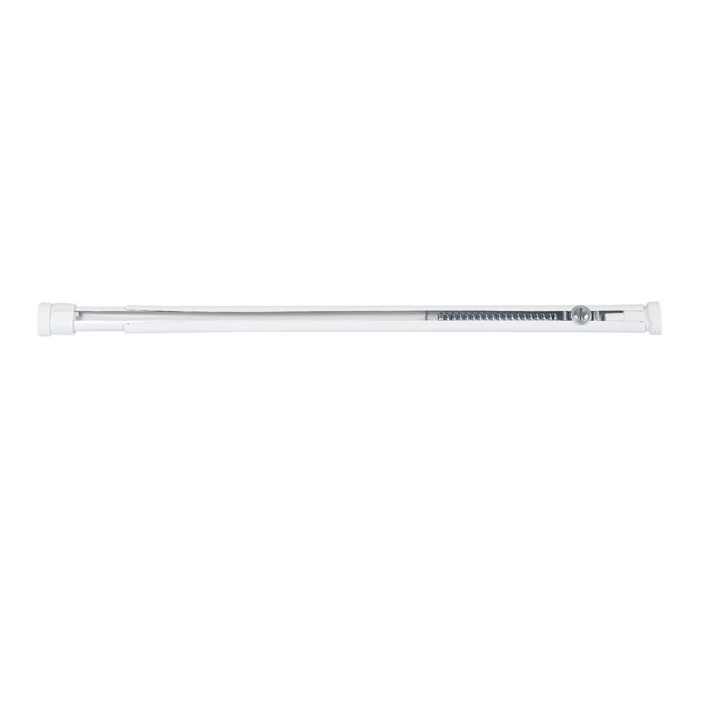 Varão de cortina extensível com fixação por pressão, modelo oval force, branco, 30-43 cm