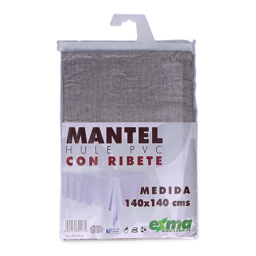 Toalha de mesa redonda em tecido encerado com acabamento, diversos modelos, Ø140 cm - Image 8