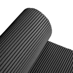 Rolo de carpete multiuso básico antiderrapante Aqua-mat preto 65 cm x 15 m