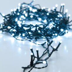 Grinalda fixa, 240 leds de LUZ fria, exterior, 18 m