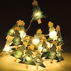 Grinalda a pilhas fixa 20 leds decorativos adornos de natal 1,05m cores/modelos sortidos