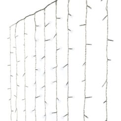 Cortina multifunción, exterior, 240 leds, 2,2 x 1,5 m, blanco frío