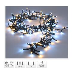 Grinalda snake branco frio/quente 560 leds IP44 14m