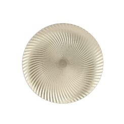Placa decorativa em polipropileno champanhe ø33 x 1,5 cm