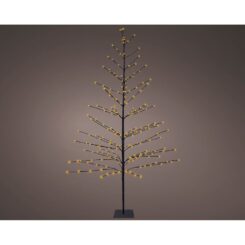 Árvore iluminada 232 LEDs luz quente 1,80 m