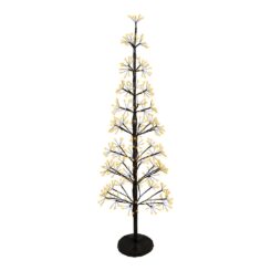 Árvore micro LED de 1,2 m com função de LUZ fixa e intermitente para USO externo