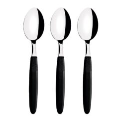 Cuchara de mesa ipanema negro 19 cm 3 uds