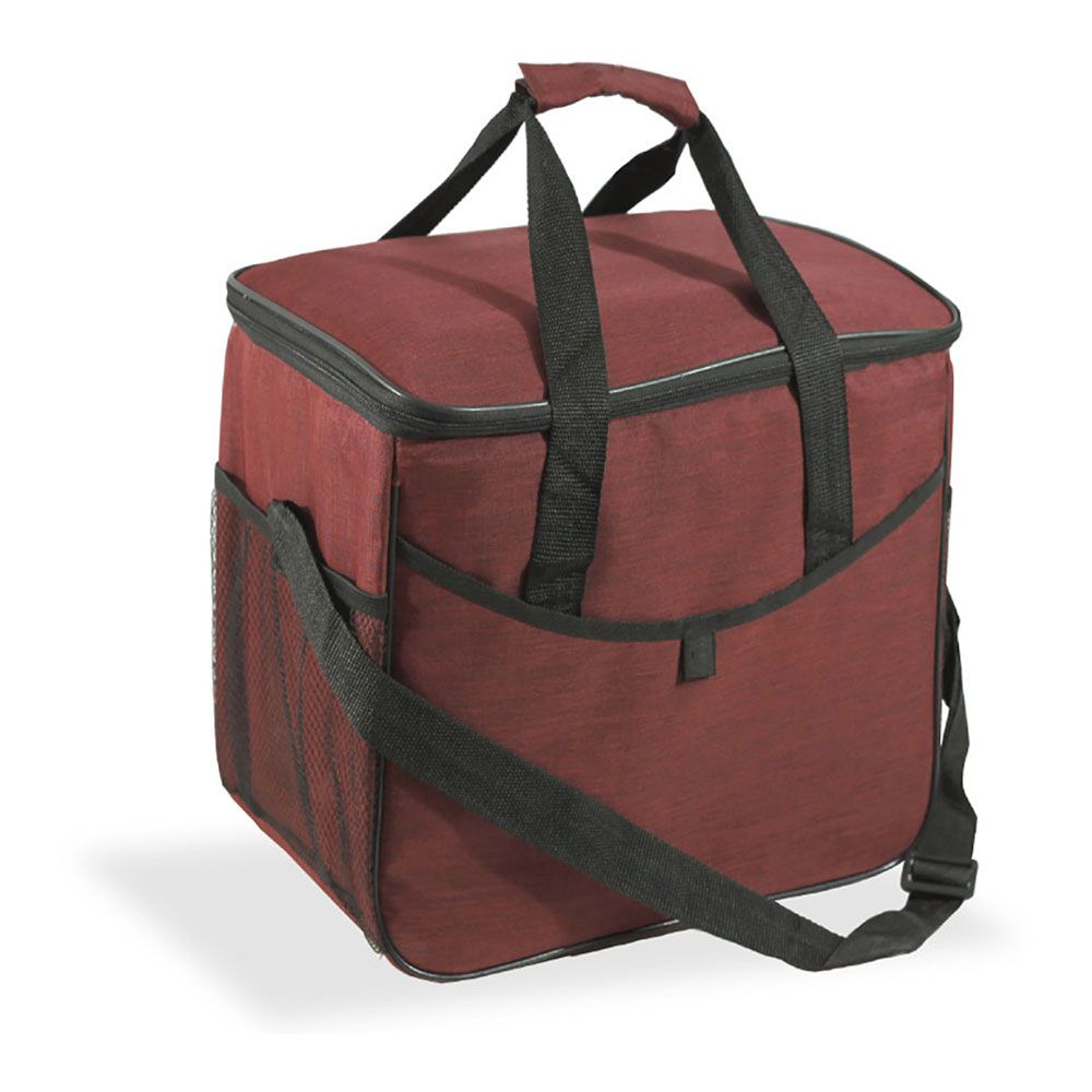 Bolsa térmica 21 l design texan garnet com alça, 31,7 x 20 x 33 cm