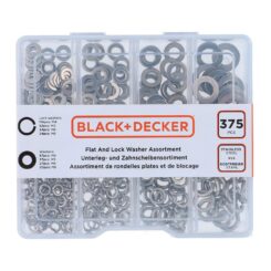Variedade de arruelas planas e de pressão black+decker