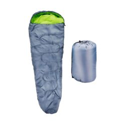 Saco de dormir cinza, 210 x 80 cm