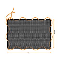 Rede elástica de carga, medidas: 2X3m, com 14 ilhós. black & decker