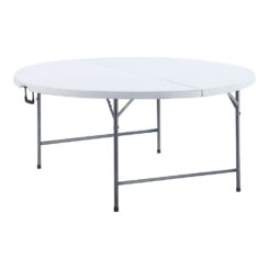 Mesa redonda dobrável, 180 x 74 cm