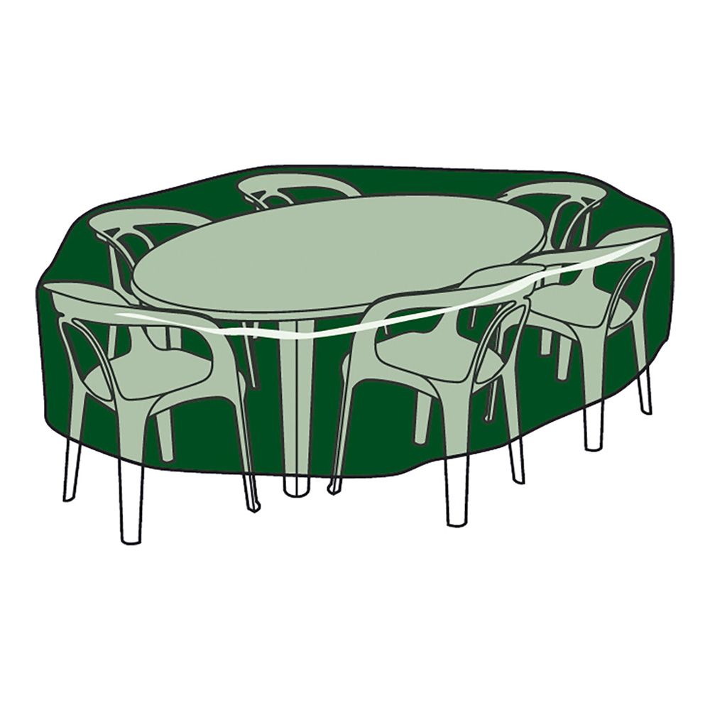 Capa protetora para mesa e cadeiras, Ø325 x 90 cm, 100 g/m²