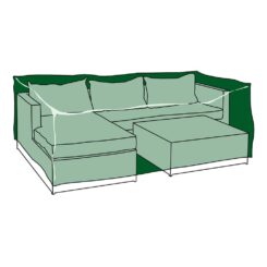 Capa protetora para chaise longue+mesa, 213 x 132 x 74 cm, 240 g/m²