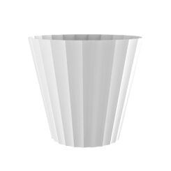 Pote de injeção modelo dórico branco ø18 x 16 cm