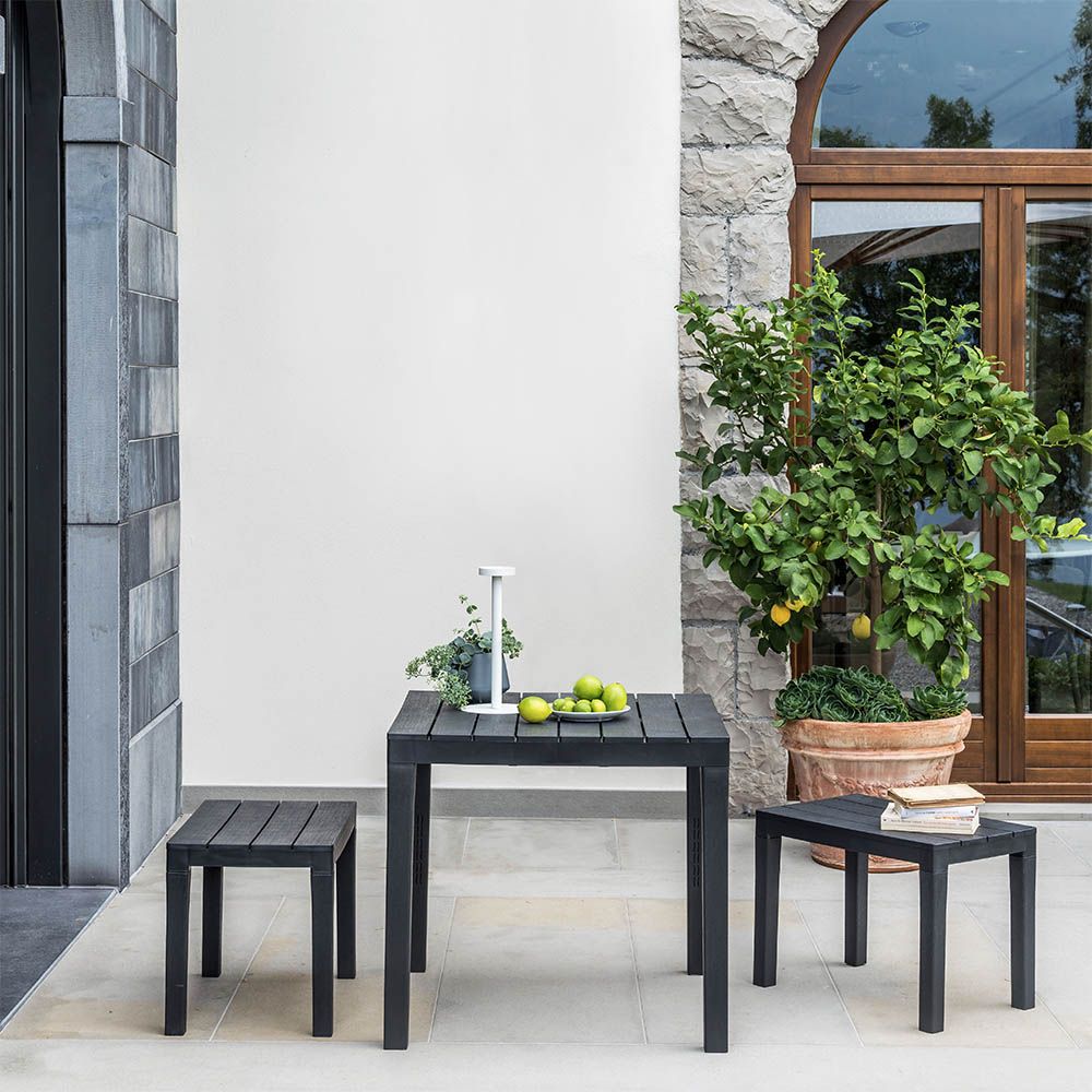 Mesa quadrada bali, COR antracite, para USO externo, 78 x 78 x 72 cm - Image 2