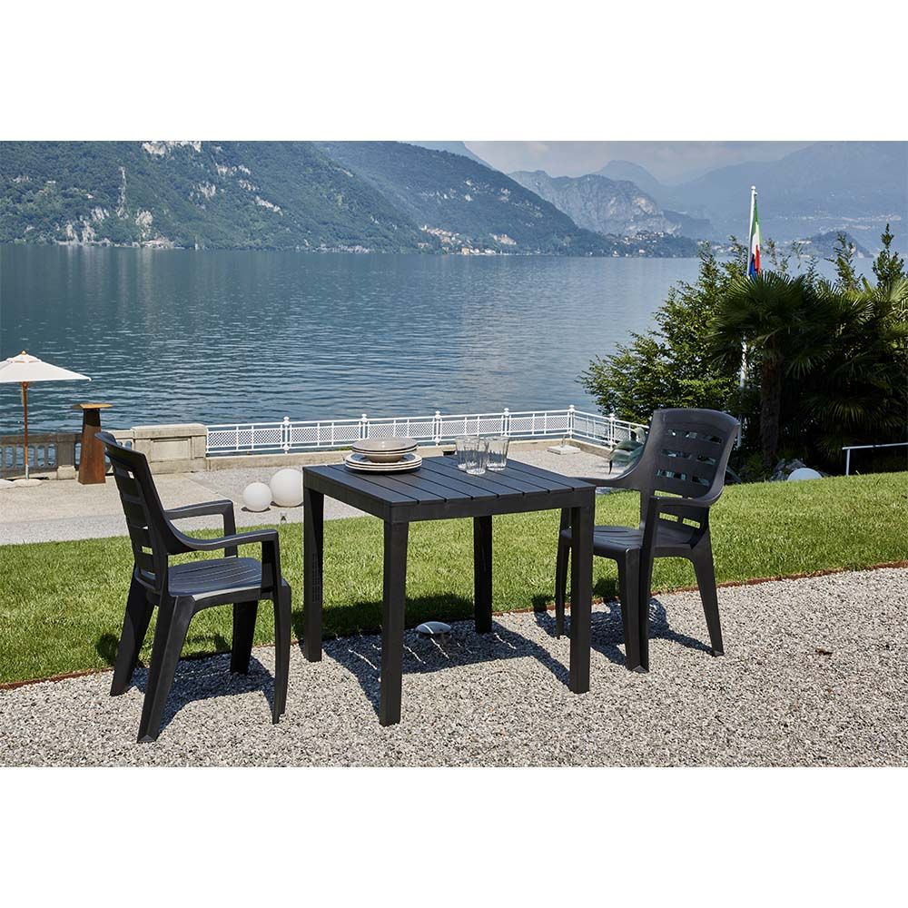 Mesa quadrada bali, COR antracite, para USO externo, 78 x 78 x 72 cm - Image 3