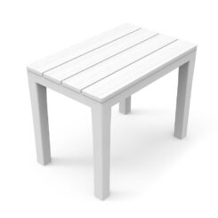 Banco de exterior branco 38,5 x 60 x 45 cm