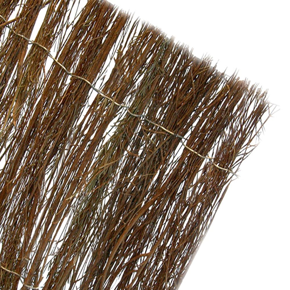 Urze natural castanha escura, 1,5 x 5 m