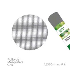 Rolo de mosquiteiro cinza, 1,50 x 30 m