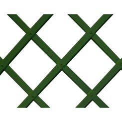 Grade plástica, perfil ripado, 22 x 6 mm, verde, 0,5 x 1,5 m