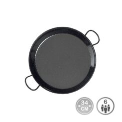 Frigideira para paelha tradicional em aço esmaltado Ø34cm (6 pessoas). vaello