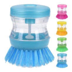 Escova lava-louças com dispensador de detergente, cores sortidas, Ø5 x 9 cm