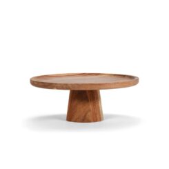Plato para tarta madera acacia ø 25 x 10 cm