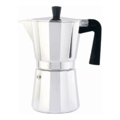 Nova cafeteira expresso de alumínio vitro não adequada para indução, 9 xícaras