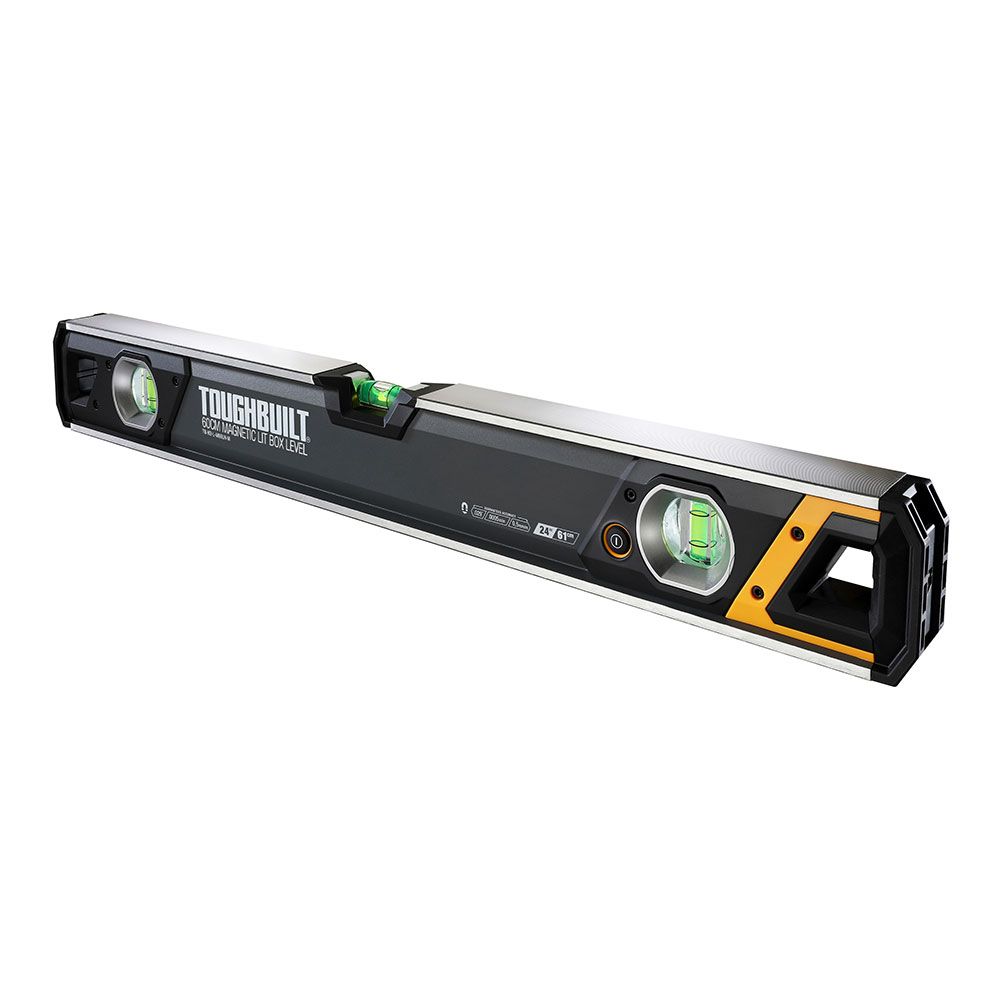 Nível magnético tubular, com bolha iluminada, 60 cm