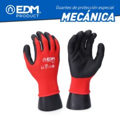 Luva de nylon/lycra com palma em espuma nitrílica para mecânicos, T-10
