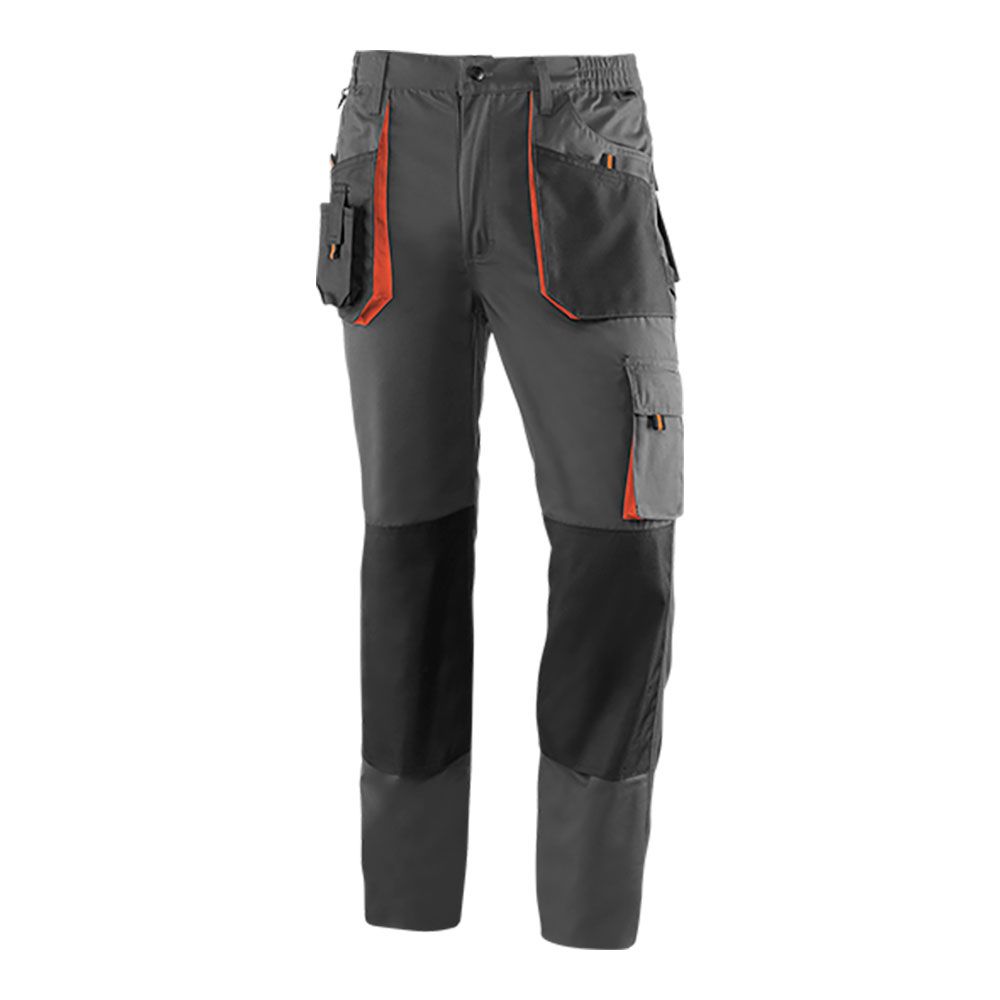 Calças TOP range" cinzento/preto/laranja. tamanho 3XL