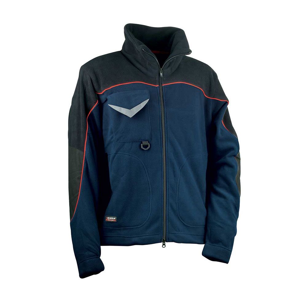 Casaco forro polar rider azul marinho preto tamanho L