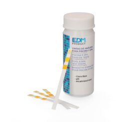 Tiras de teste de cloro, PH e alcalinidade para piscinas e spas, frasco com 50 UDS