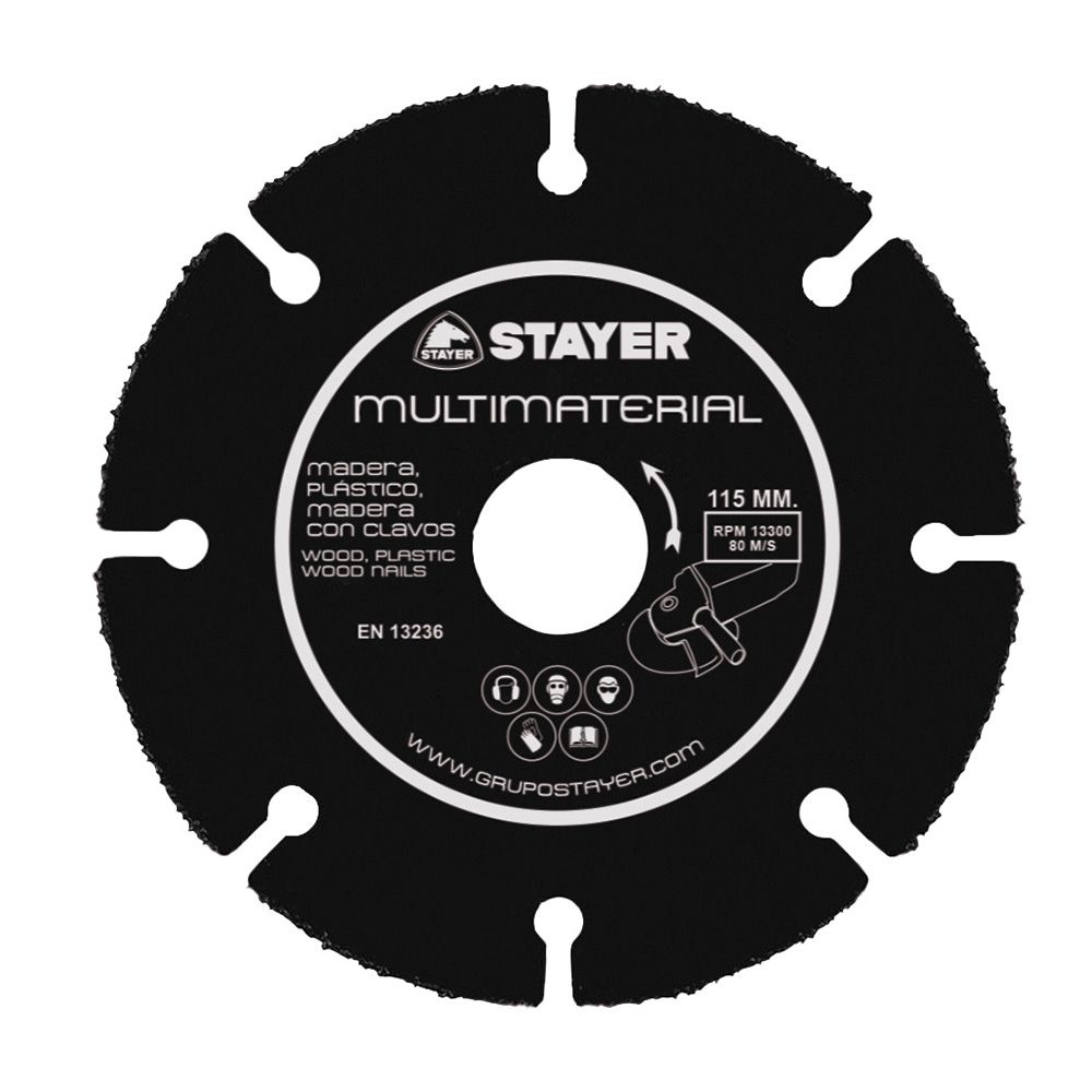 Disco de corte multimaterial Ø115 x 22,2 mm