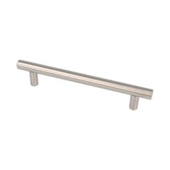 Puxador para móvel tipo ASA, modelo 891H, de aço inoxidável com acabamento níquel acetinado, 128 mm, blister 4 un