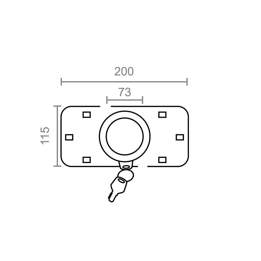KIT 2 cadeados para carrinha CN07 73mm CB (LL/I) M13363 brimic - Image 2