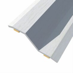 Junta de aço para desnível 8-14 mm, adesiva, flooring, carvalho cinzento claro, 83 x 3,6 cm